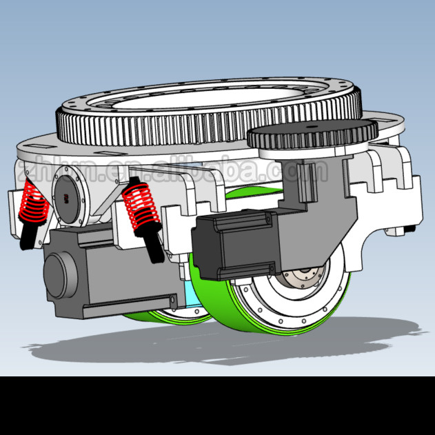 Asamblea resistente de la rueda del motor de la unidad de impulsión del AGV de ZL-484 10T DC/AC
