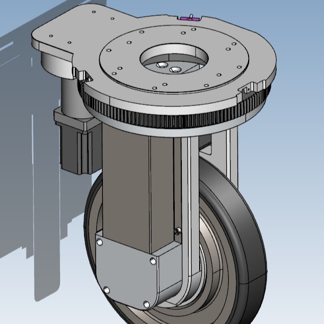 Accesorio de dirección de la base de rodillo impulsor de la rueda del AGV Mecanum del motor de DC